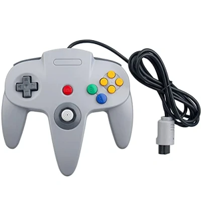 Afbeelding van OSTENT Gamepad voor Nintendo 64 N64, bekabeld, grijs