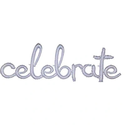 Afbeelding van Amscan Ballon Celebrate 149 Cm Folie Zilver