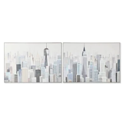 Afbeelding van Schilderij Home ESPRIT Stad Loft 122,3 x 4,5 82,3 cm (2 Stuks)
