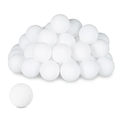 Afbeelding van beer pong balletjes set van 144 kunststof tafeltennisballetjes Ø 40 mm wit