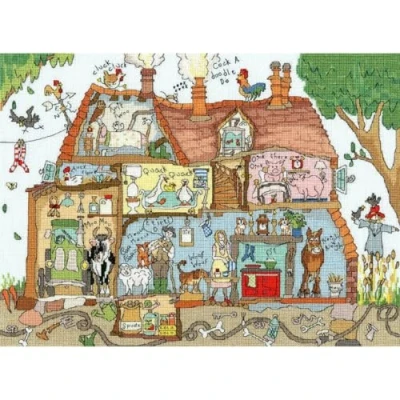 Afbeelding van Borduurpakket Bothy Threads Cut Thru&#039; Old MacDonald XCT36