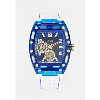 Afbeelding van Guess Phoenix Horloge, Heren, Maat: One Size, Blue