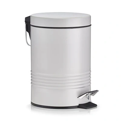 Afbeelding van Zeller Pedaalemmer grijs 3 liter 17 x 25 cm kleine prullenbak