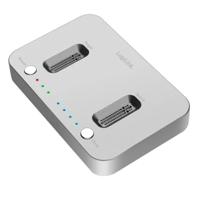 Afbeelding van LogiLink Check (USB C, 2 Havens), Docking station + USB hub, Zilver