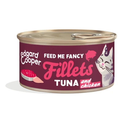 Afbeelding van Edgard&amp;Cooper Fillets 70 g Kattenvoer Tonijn&amp;Kip