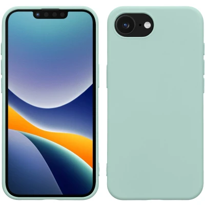 Afbeelding van kwmobile telefoonhoesje geschikt voor Apple iPhone SE 2025 / 4 4. Generation Hoesje smartphone Back cover in cool mint