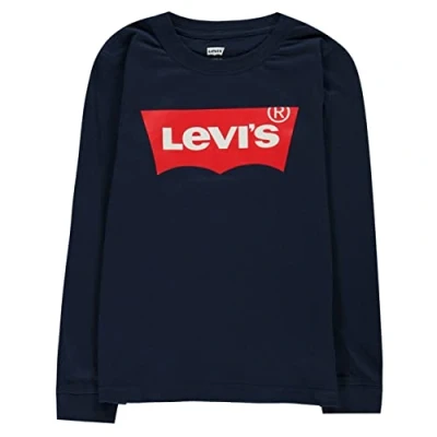 Image de Levi&#039;s Long Sleeve Batwing Tee Garçon, Dress Blues, 16 ans