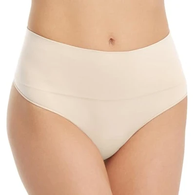 Afbeelding van Spanx Thong Buikcontrole broekjes voor dagelijks gebruik dames (1 stuk), Soft Nude