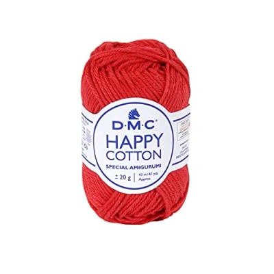 Afbeelding van DMC Happy Cotton Amigurumi Special 100% katoen Zacht en aangenaam om mee te werken 20 g bol 43 m 49 kleuren