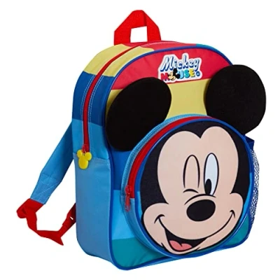 Afbeelding van Disney Mickey Mouse 3D rugzak voor kinderen, schoolrugzak, meerkleurig, één maat, Meerkleurig