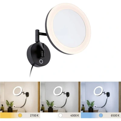 Afbeelding van Paulmann Masua 71149 LED spiegellamp 4 W Warmwit Zwart (mat)
