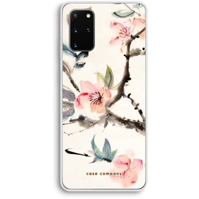 Afbeelding van Case Company® hoesje geschikt voor Samsung Galaxy S20 Plus Japanse bloemen Soft Cover Telefoonhoesje Bescherming aan alle Kanten en Schermrand