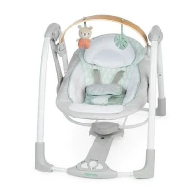 Image de Transat bébé balancelle électrique pliable Cosy Spot arche jouets amovible, réglages balancement, minuterie, inclinaison