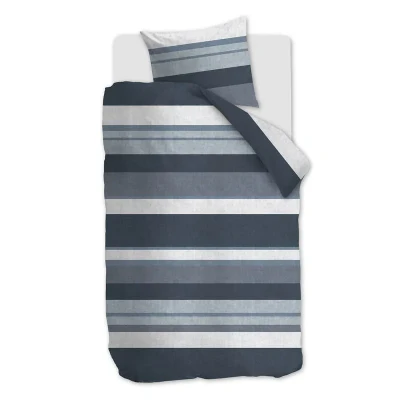 Afbeelding van Snoozing Resa Dekbedovertrek Eenpersoons 140x200/220 cm Blue