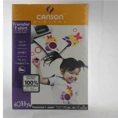 Image de Canson papier transfert a4 pour t shirt 10 feuilles 50002100