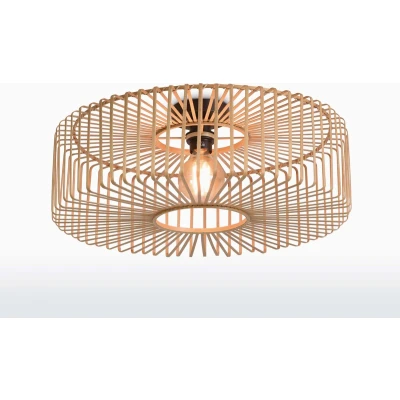 Afbeelding van GOOD&amp;MOJO Plafonniere Bromo Bamboe Ø60cm Bruin