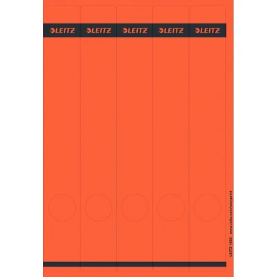 Afbeelding van LEITZ dossier rugetiket, 39 x 285 mm, lang, smal, rood