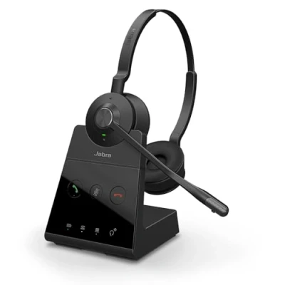 Image de Jabra Engage 65 SE Stereo Micro casque sur oreille DECT sans fil certifié Zoom, UC, Google Meet, Amazon Chime, Works With Chromebook Certified, pour Microsoft Teams Open Office
