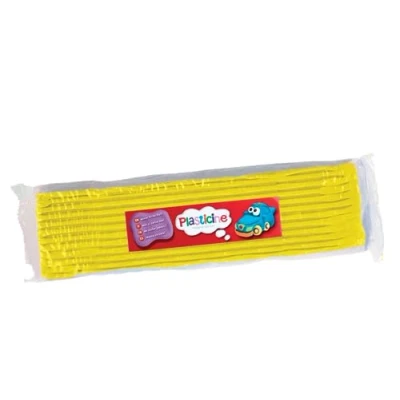 Afbeelding van boetseerklei voor kinderen, 400 g, geel #12, eenvoudig te modelleren en vormen, sculpturen, modellen stop motion animaties