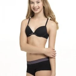Afbeelding van Boobs &amp; bloomers boxer voor meisjes zwart maat l