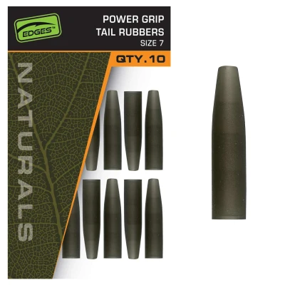 Afbeelding van Fox Edges Naturals Power Grip Tail Rubbers Maat 7 (10 stuks)