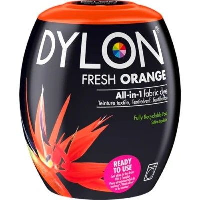 Afbeelding van DYLON Stoffen kleurcapsule voor kleding en stoffering, vers oranje