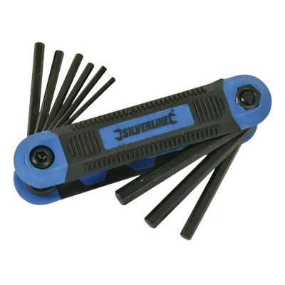 Afbeelding van Silverline 9 delige imperiale zeskantsleutel 5/64&quot; 1/4&quot;