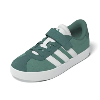 Afbeelding van adidas VL Court 3.0 Hook and Loop schoenen voor kinderen, uniseks, Powder Teal / Cloud White Preloved Teal, 28,5 EU