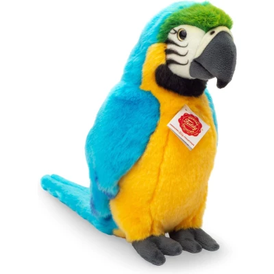 Afbeelding van Hermann Teddy Knuffeldier Papegaai/ara zachte pluche stof premium knuffels blauw/geel 26 cm Vogels
