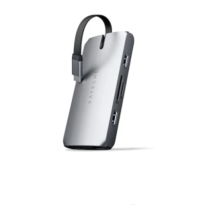 Image de HUB USB Type C 9 en 1 On the Go Satechi ST UCMBAM Gris