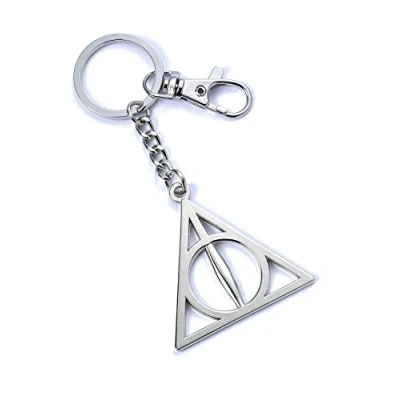 Afbeelding van Harry Potter Sleutelhanger Deathly Hallows Zilver