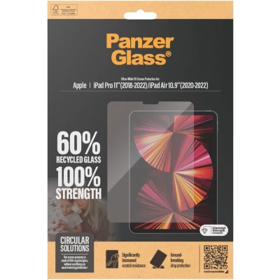 Afbeelding van PanzerGlass Geschikt voor iPad Pro 11 (2022/2021/2020/2018) / Air 10.9 (2022/2020) Ultra Wide Screen Protector Tempered Glass