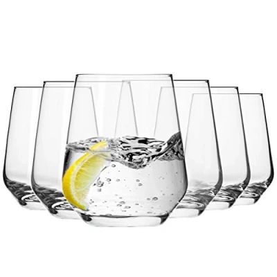 Afbeelding van KROSNO Water Sap Tumbler Drinkglazen Set van 6 400 ml Splendour Collectie Perfect voor Thuis, Restaurants en Feesten Vaatwasser Veilig