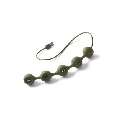 Afbeelding van Lexon Design Usb Hub, 2 Ports a &amp; 2x c Khaki