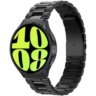 Afbeelding van Spigen Moderne armband compatibel met Samsung Galaxy Watch 6 44 mm 2023, 316L roestvrij staal