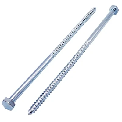 Afbeelding van SKIR&#039;CO Set van 6 houtschroeven met zeskantkop DIN 571 verzinkt staal M10 x 300 mm