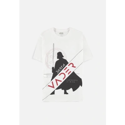 Afbeelding van Star Wars Heren Tshirt L Obi Wan Kenobi Darth Vader Wit