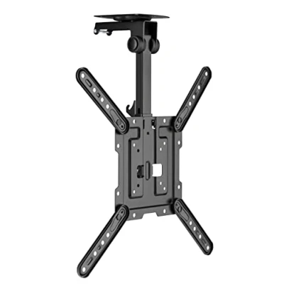 Afbeelding van HALTERUNGSPROFI CM422L Premium tv plafondbeugel, kantelbaar tot 105 voor schuin dak, in hoogte verstelbaar, maximale belasting 20 kg, VESA max. 400 x 400, 55 inch