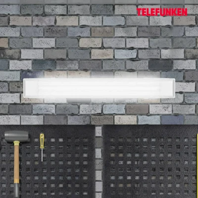 Afbeelding van Telefunken led lichtstrip 60 cm plafondlamp voor kelder, keukenkast, werkplaats, neutraal wit licht, 22 W, 2700 lm,