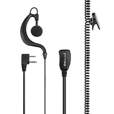 Image de Midland C858 Oreillette Micro tour d&#039;oreille avec PTT