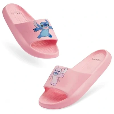 Afbeelding van Disney Stitch Kinderslippers, zomerslippers voor meisjes, kinderslippers zwembad en strand, 30 35, Roze