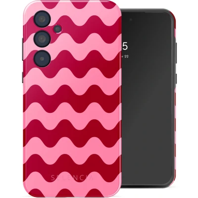 Afbeelding van Selencia Hoesje Geschikt voor Samsung Galaxy A35 Vivid Backcover Wave Vibes Lipstick