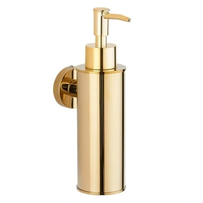 Afbeelding van BGL wandgemonteerde 304 roestvrijstalen zeepdispenser voor decor (rond, goud)