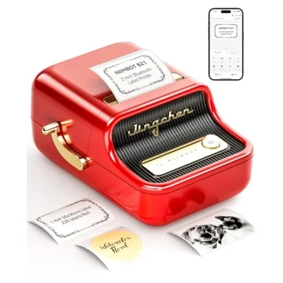 Image de NIIMBOT Mini étiqueteuse Bluetooth B21 Imprimante d&#039;étiquettes thermiques Taille d&#039;impression 20 à 50 mm Pour vêtements, bijoux, supermarchés, petites entreprises avec 1 rouleau