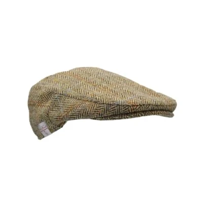Afbeelding van WALKER AND HAWKES Harris Tweed Oakmoor platte pet, wit/zand