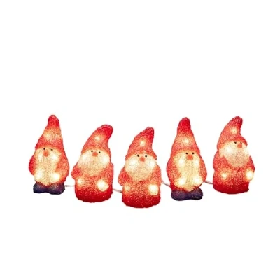 Afbeelding van Konstsmide 6240 103 Acryl figuur Energielabel: G (A G) Kerstman Warmwit LED Rood
