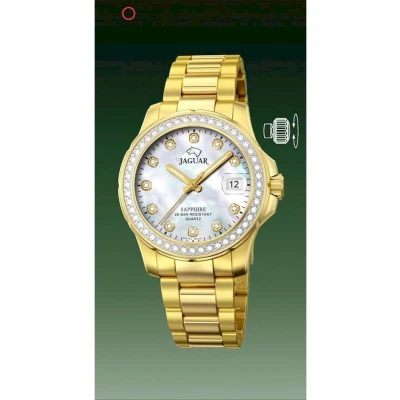 Afbeelding van Jaguar Horloge, Dames, Maat: One Size, Goldfarben