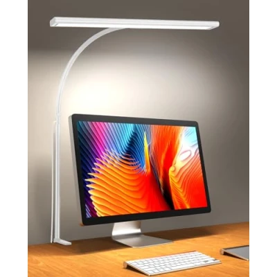 Afbeelding van iFalarila 10 W dimbare bureaulamp 160 superheldere leds met USB adapter 3 kleurtemperaturen en helderheidsniveaus flexibele zwanenhals van 70 cm
