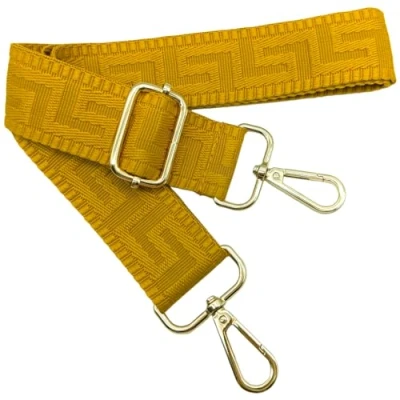 Afbeelding van Kleurrijke verstelbare schouderriem voor dames, tassen, geel, 80 130 cm, tasriem met gouden karabijnhaak, duurzaam schoudertas, tas, gitaar, moderne accessoires, 3,8 1308