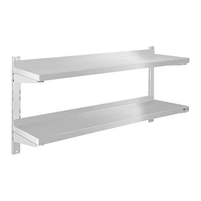 Afbeelding van Royal Catering Wandrek Wandkast 2 planken 120 cm